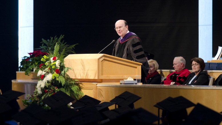 Elder Quentin L. Cook delivered the address, titled “The Restoration of Morality and Religious Freedom,” to graduates of Brigham Young University-Idaho during the school’s winter commencement exercises.